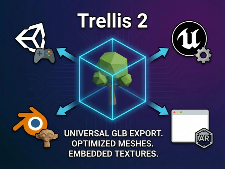 Trellis 2 GLB Export for 3D Software