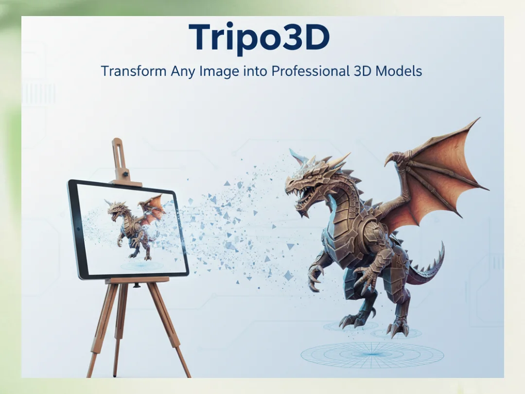 Tripo3D Single Image to 3D Conversion