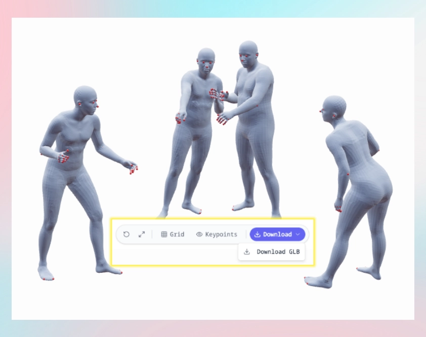 SAM 3D Body Export Options